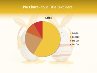A Couple Of Eggs With Bunny Ears On Them PowerPoint Template