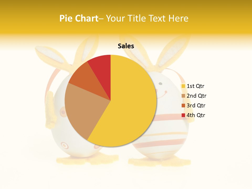A Couple Of Eggs With Bunny Ears On Them PowerPoint Template