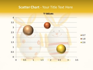 A Couple Of Eggs With Bunny Ears On Them PowerPoint Template