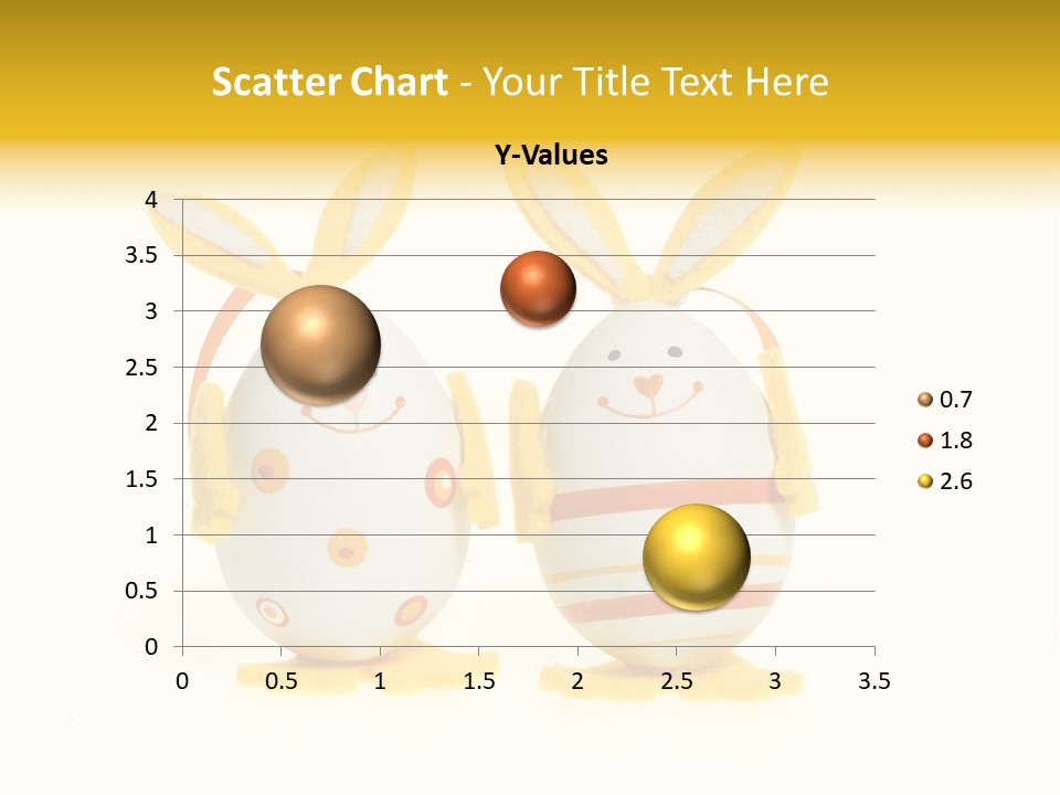 A Couple Of Eggs With Bunny Ears On Them PowerPoint Template