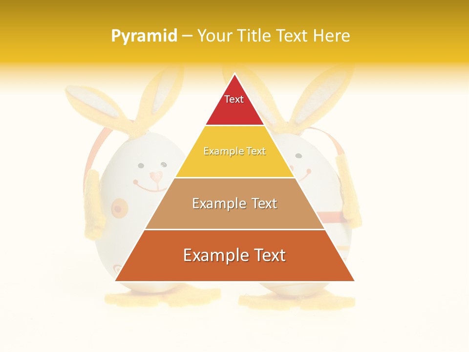 A Couple Of Eggs With Bunny Ears On Them PowerPoint Template