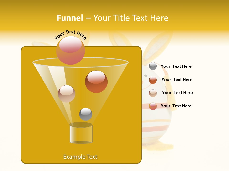 A Couple Of Eggs With Bunny Ears On Them PowerPoint Template