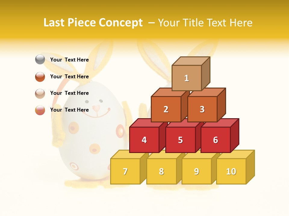 A Couple Of Eggs With Bunny Ears On Them PowerPoint Template