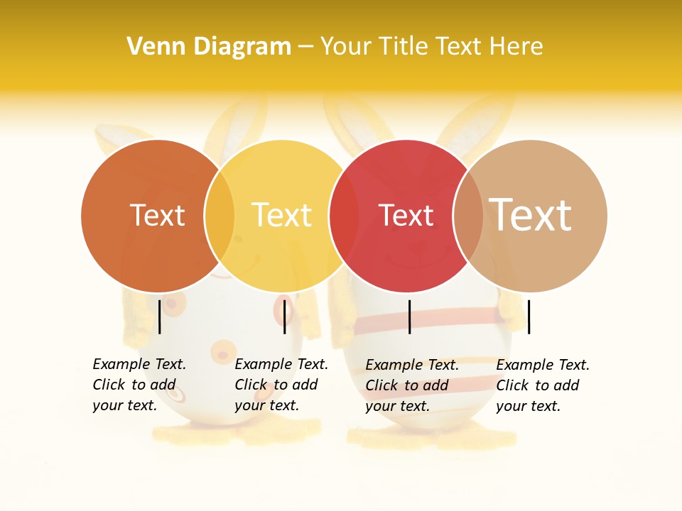 A Couple Of Eggs With Bunny Ears On Them PowerPoint Template