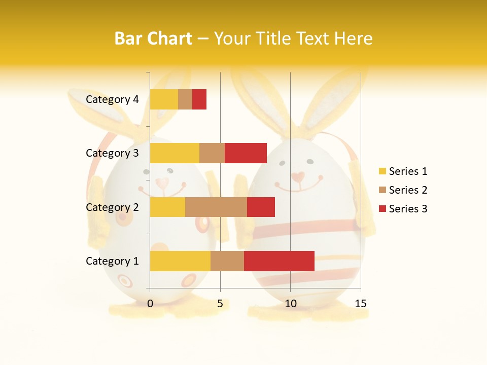 A Couple Of Eggs With Bunny Ears On Them PowerPoint Template