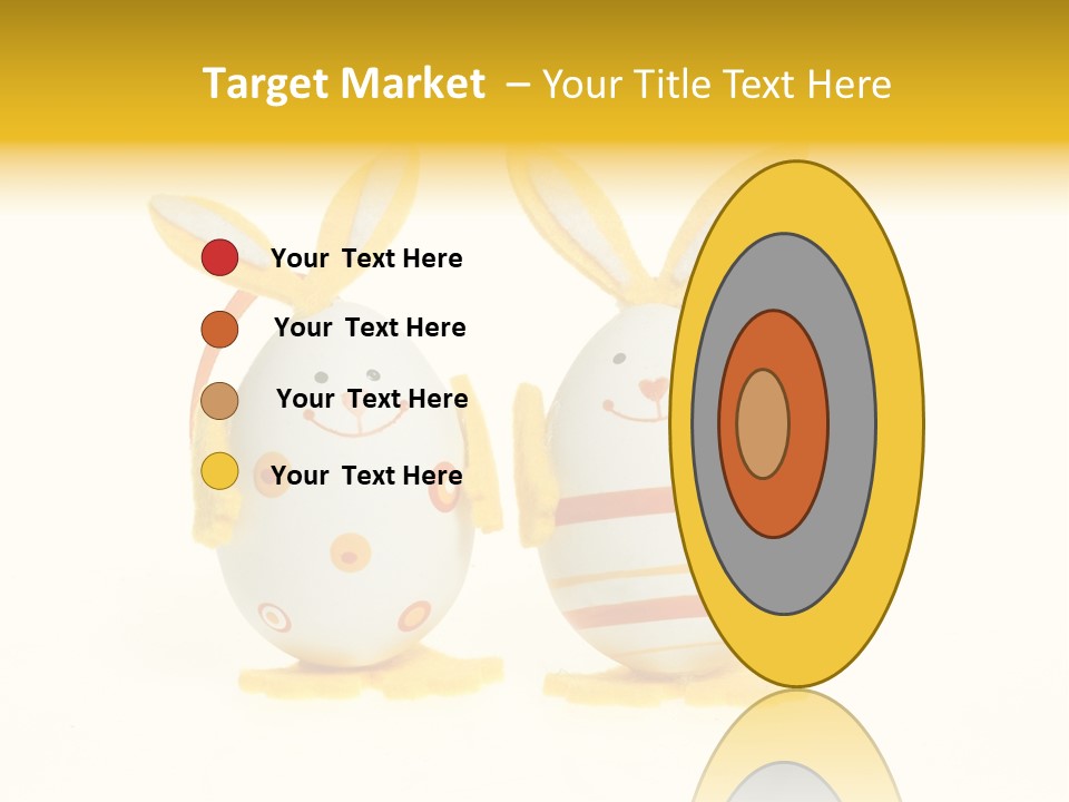 A Couple Of Eggs With Bunny Ears On Them PowerPoint Template