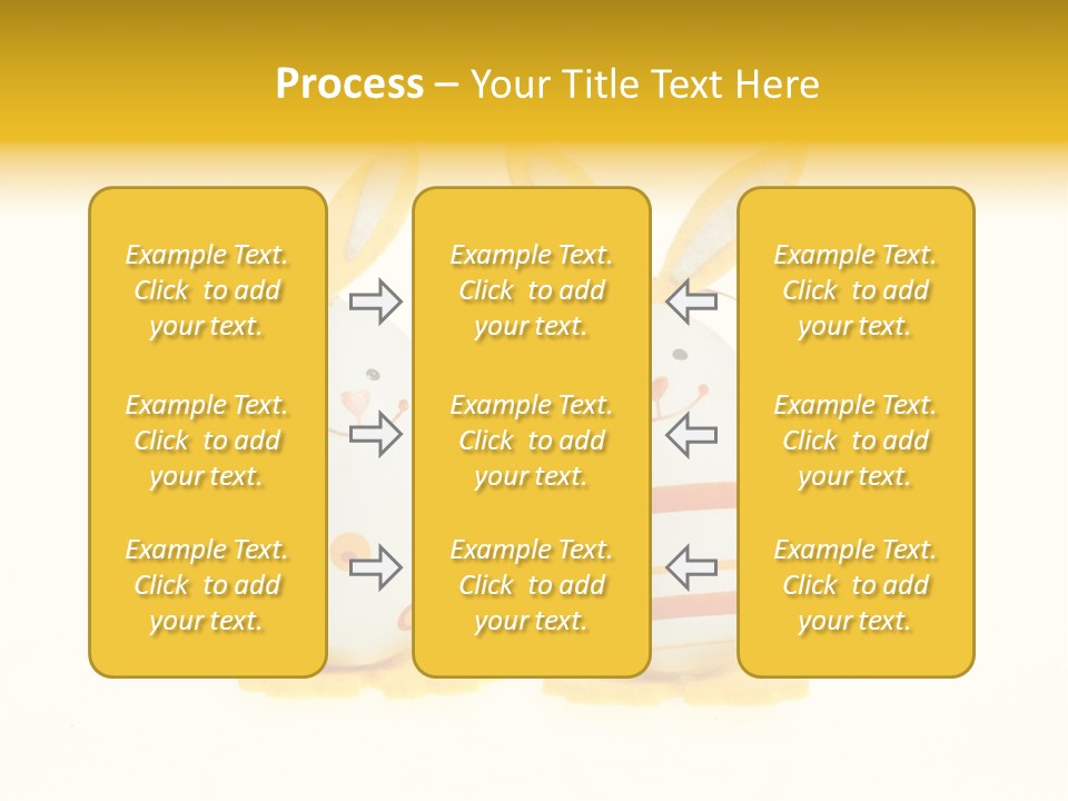 A Couple Of Eggs With Bunny Ears On Them PowerPoint Template