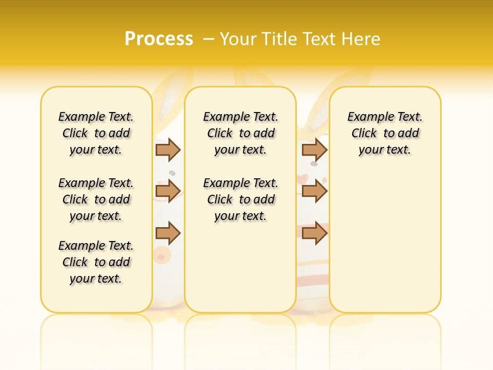 A Couple Of Eggs With Bunny Ears On Them PowerPoint Template