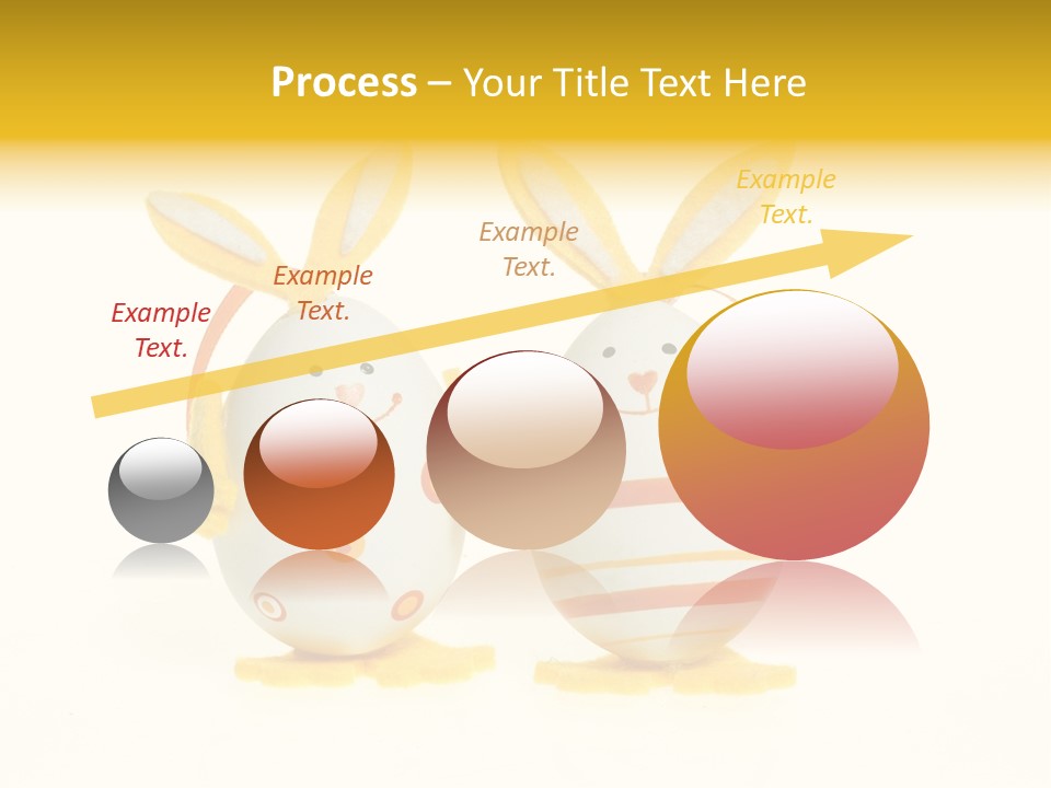 A Couple Of Eggs With Bunny Ears On Them PowerPoint Template