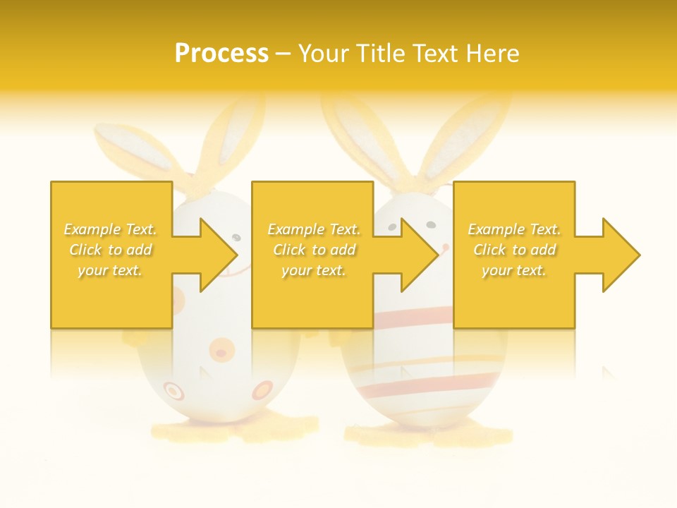 A Couple Of Eggs With Bunny Ears On Them PowerPoint Template