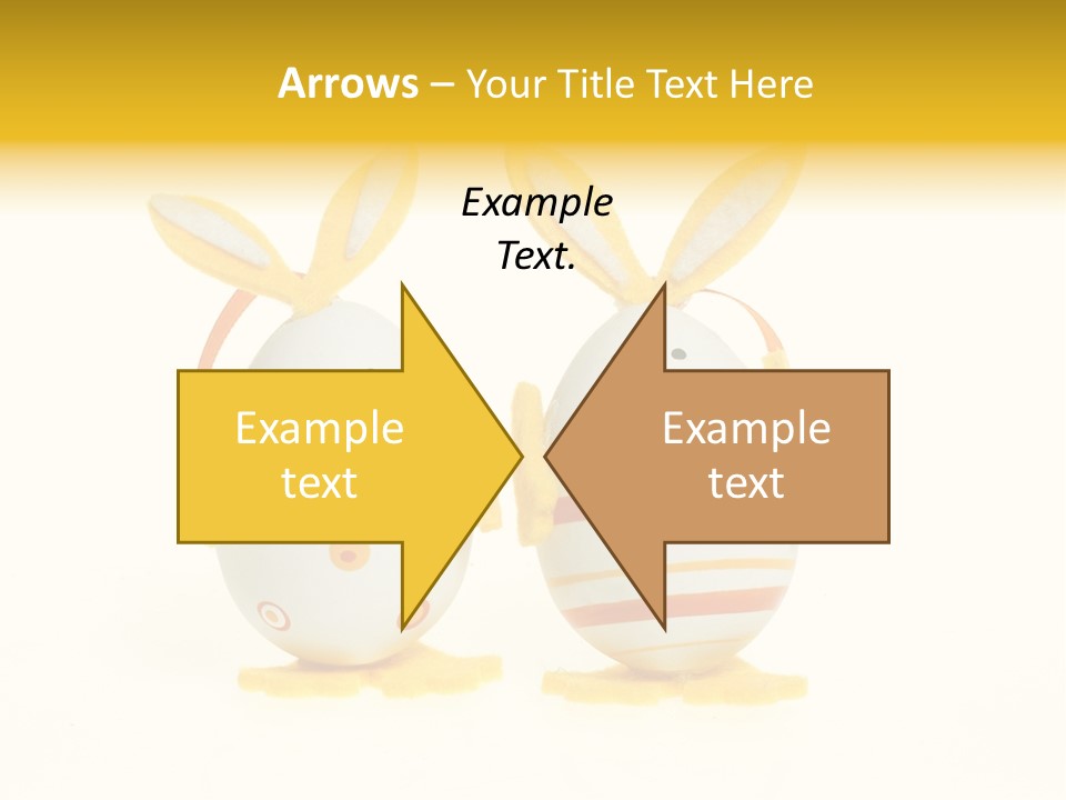 A Couple Of Eggs With Bunny Ears On Them PowerPoint Template