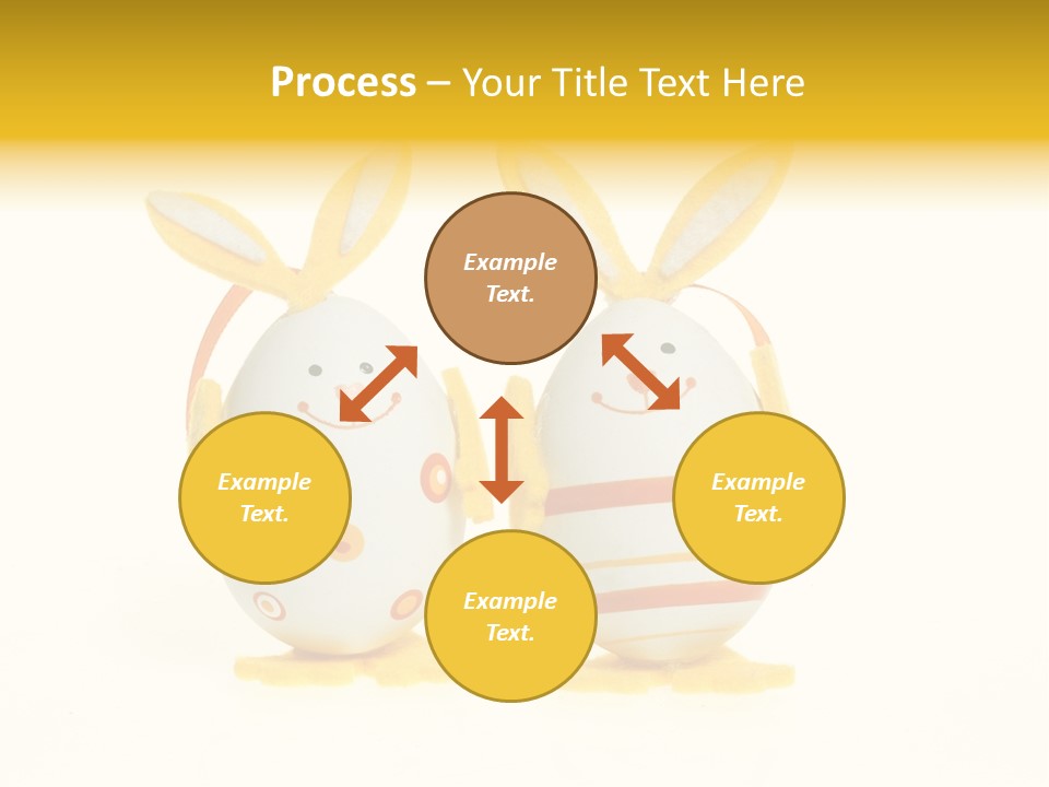 A Couple Of Eggs With Bunny Ears On Them PowerPoint Template
