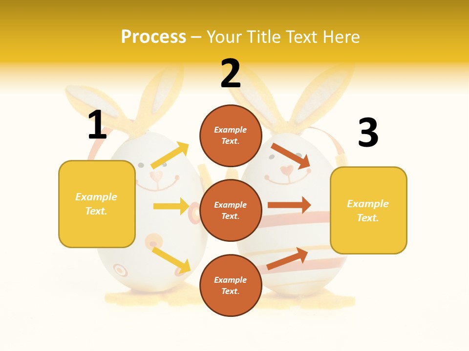 A Couple Of Eggs With Bunny Ears On Them PowerPoint Template