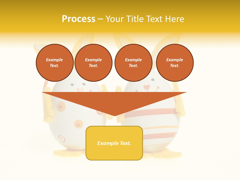 A Couple Of Eggs With Bunny Ears On Them PowerPoint Template