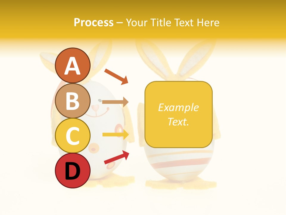 A Couple Of Eggs With Bunny Ears On Them PowerPoint Template