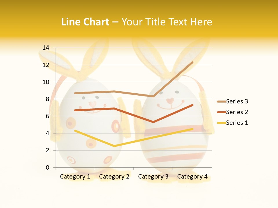 A Couple Of Eggs With Bunny Ears On Them PowerPoint Template