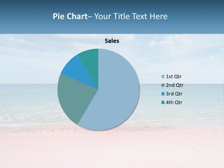 A Sandy Beach With A Blue Sky And Ocean In The Background PowerPoint Template