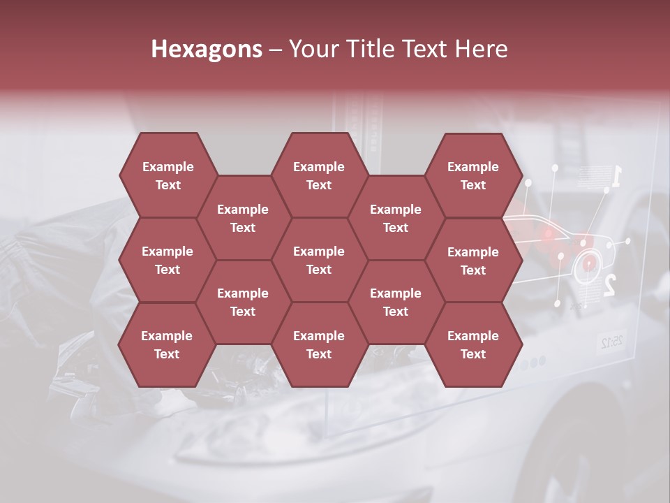 A Man Working On A Car In A Garage PowerPoint Template