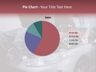 A Man Working On A Car In A Garage PowerPoint Template