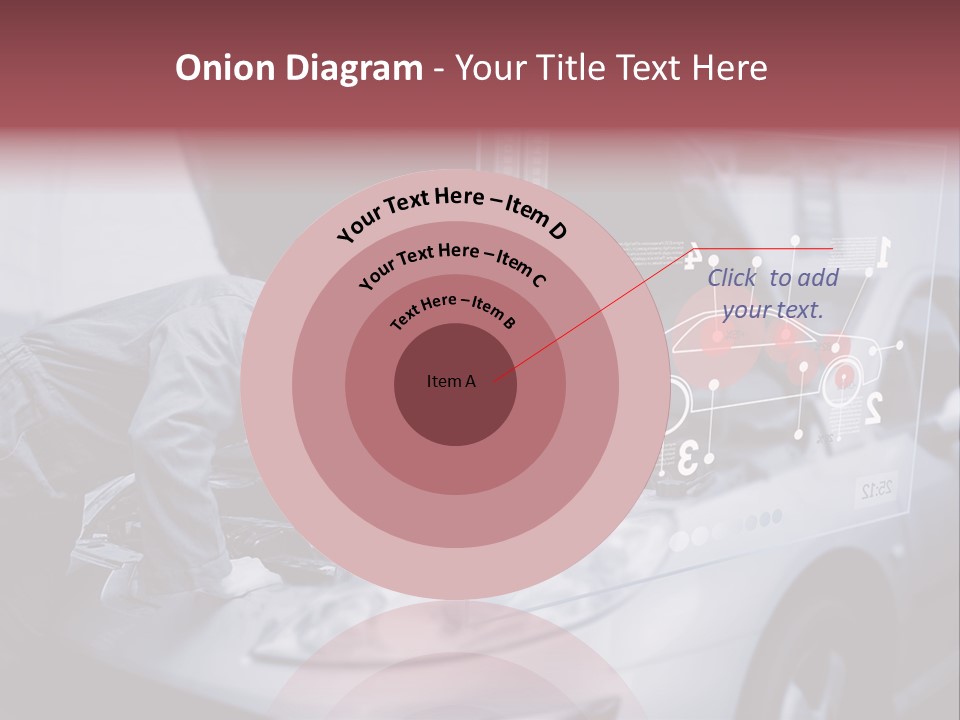 A Man Working On A Car In A Garage PowerPoint Template