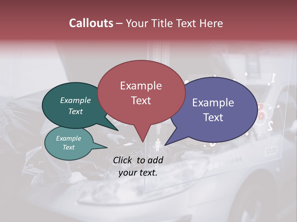 A Man Working On A Car In A Garage PowerPoint Template