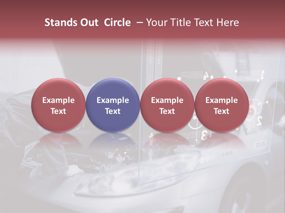A Man Working On A Car In A Garage PowerPoint Template