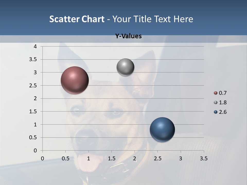 A Dog Is Sitting In The Back Seat Of A Car PowerPoint Template