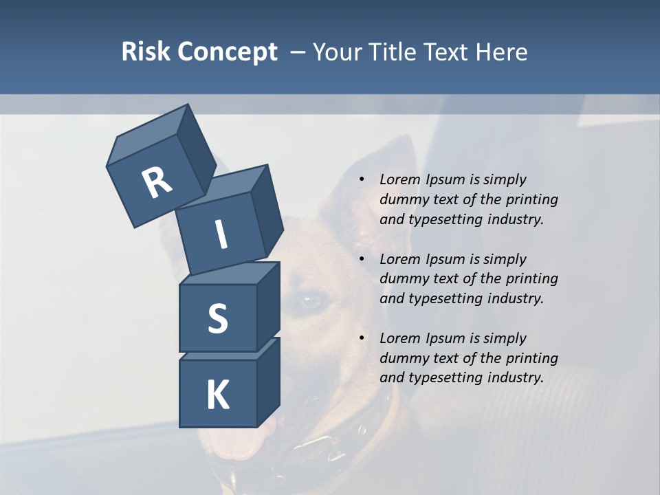 A Dog Is Sitting In The Back Seat Of A Car PowerPoint Template