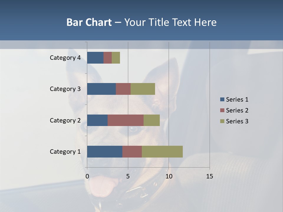 A Dog Is Sitting In The Back Seat Of A Car PowerPoint Template