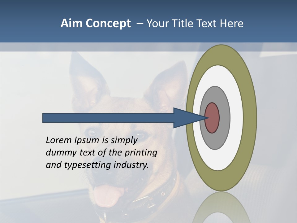 A Dog Is Sitting In The Back Seat Of A Car PowerPoint Template