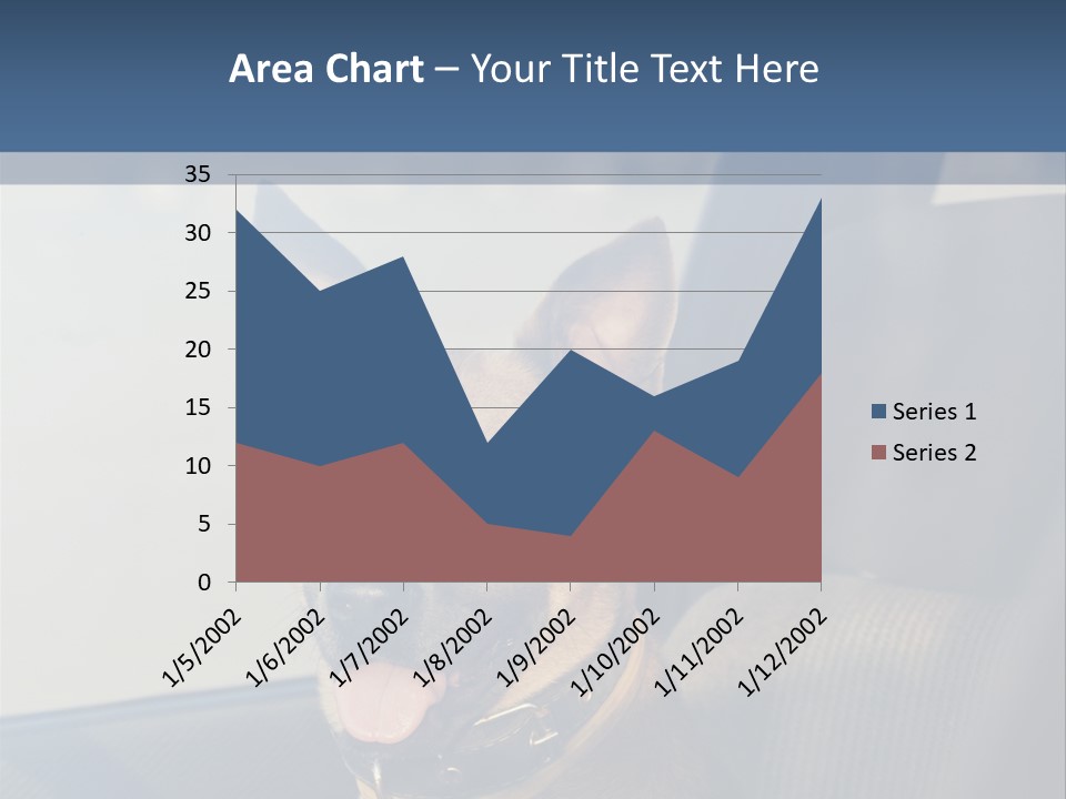 A Dog Is Sitting In The Back Seat Of A Car PowerPoint Template