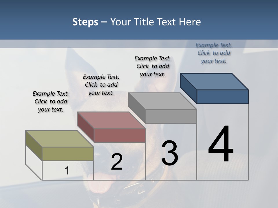 A Dog Is Sitting In The Back Seat Of A Car PowerPoint Template