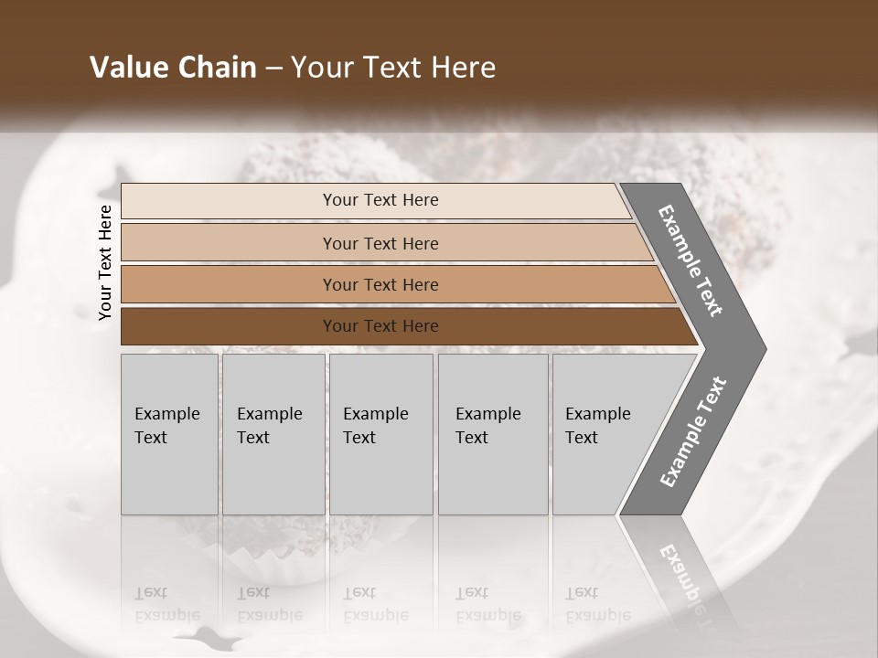A White Plate Topped With Chocolate Covered Donuts PowerPoint Template