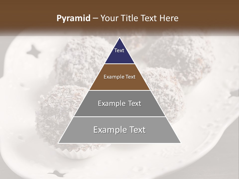 A White Plate Topped With Chocolate Covered Donuts PowerPoint Template
