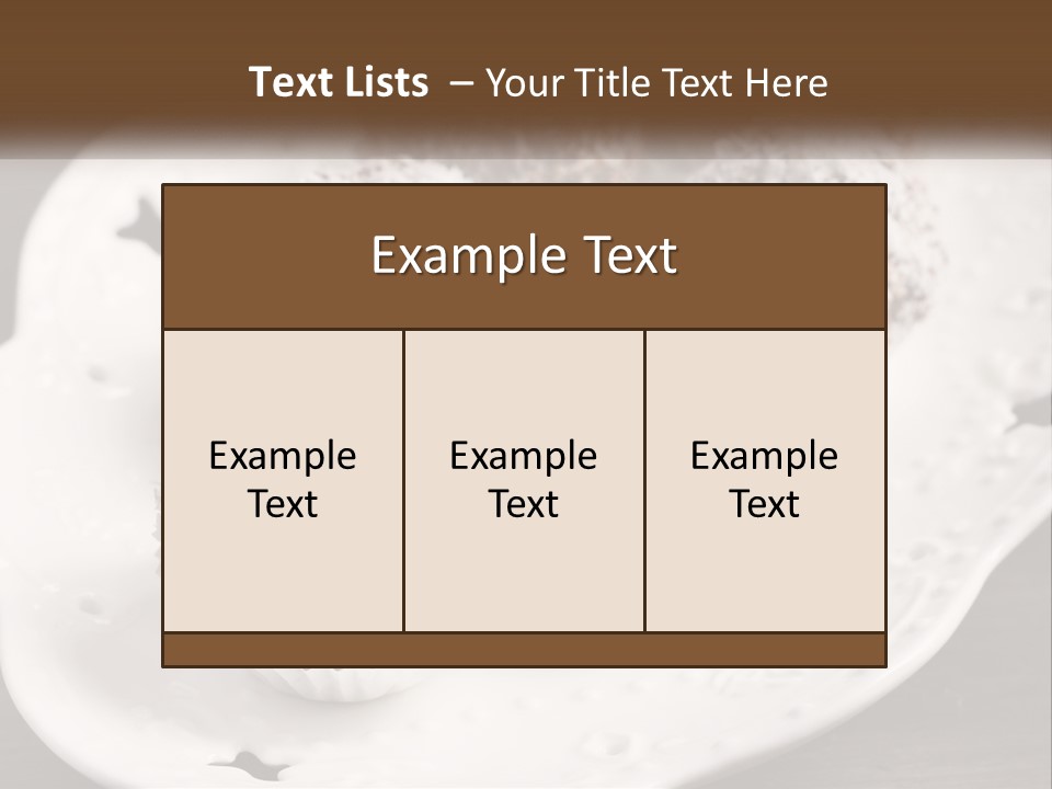 A White Plate Topped With Chocolate Covered Donuts PowerPoint Template