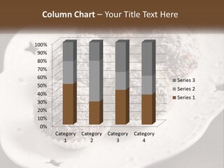 A White Plate Topped With Chocolate Covered Donuts PowerPoint Template