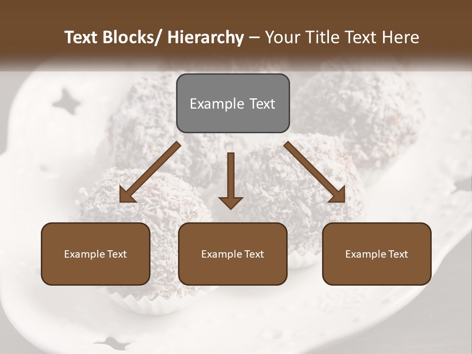 A White Plate Topped With Chocolate Covered Donuts PowerPoint Template