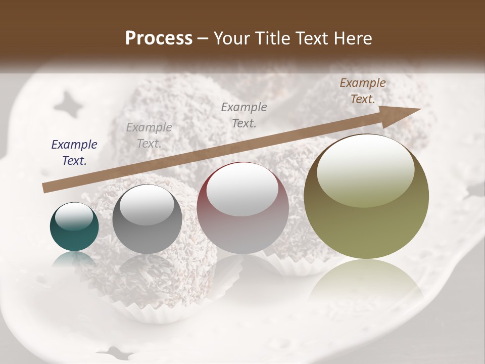 A White Plate Topped With Chocolate Covered Donuts PowerPoint Template