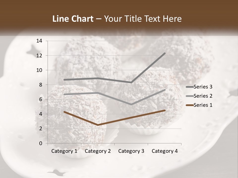 A White Plate Topped With Chocolate Covered Donuts PowerPoint Template