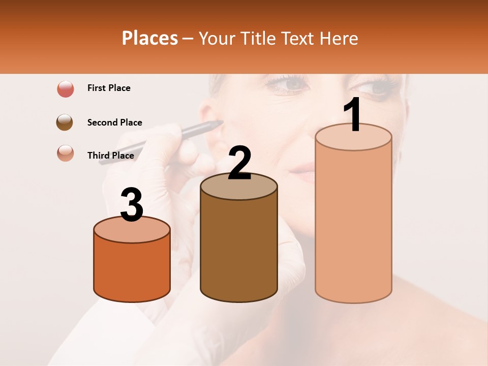 A Woman Getting Her Eyebrows Done By A Professional Makeup Artist PowerPoint Template