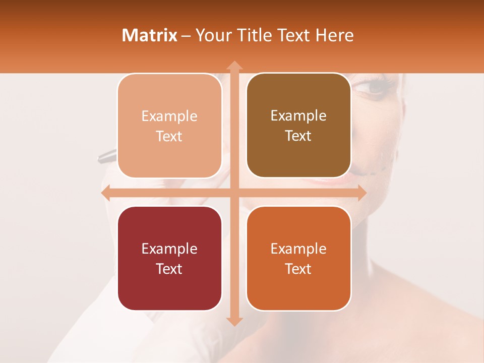 A Woman Getting Her Eyebrows Done By A Professional Makeup Artist PowerPoint Template