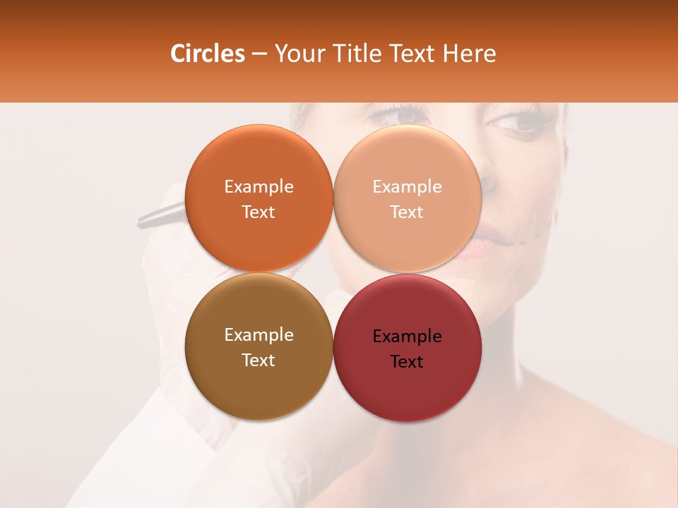 A Woman Getting Her Eyebrows Done By A Professional Makeup Artist PowerPoint Template