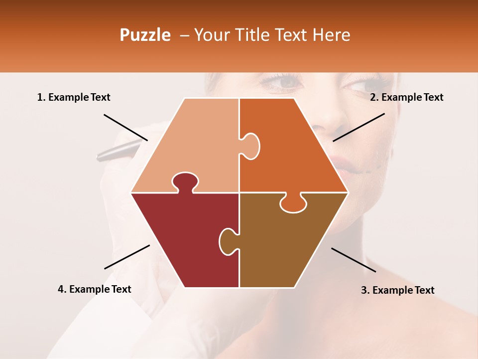 A Woman Getting Her Eyebrows Done By A Professional Makeup Artist PowerPoint Template