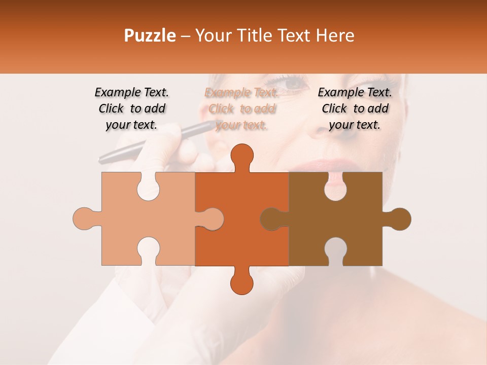A Woman Getting Her Eyebrows Done By A Professional Makeup Artist PowerPoint Template