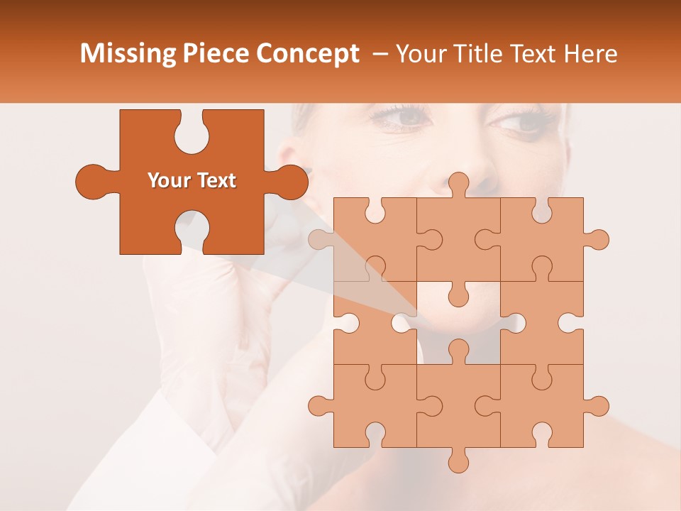 A Woman Getting Her Eyebrows Done By A Professional Makeup Artist PowerPoint Template
