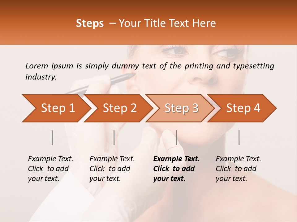A Woman Getting Her Eyebrows Done By A Professional Makeup Artist PowerPoint Template