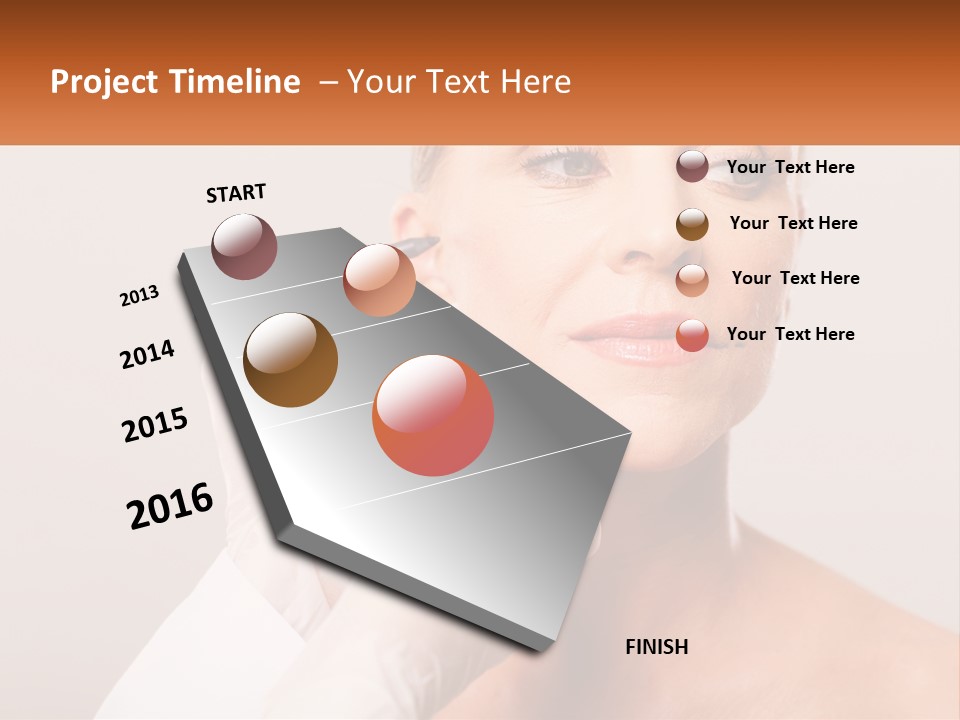 A Woman Getting Her Eyebrows Done By A Professional Makeup Artist PowerPoint Template