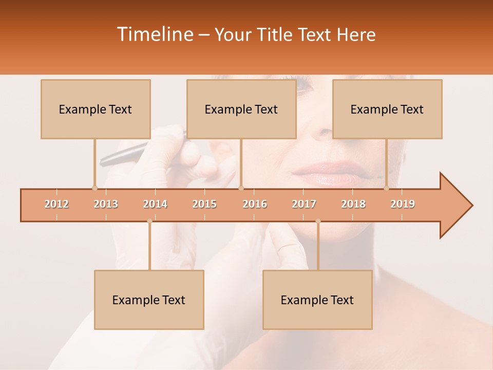 A Woman Getting Her Eyebrows Done By A Professional Makeup Artist PowerPoint Template