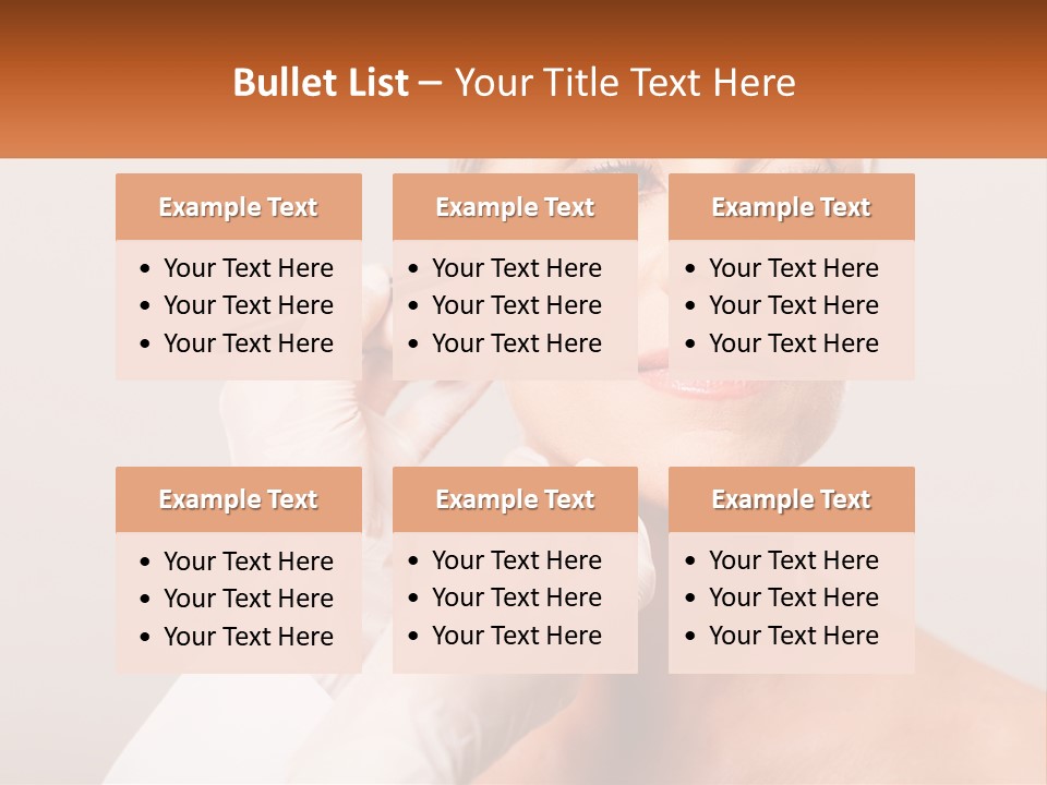 A Woman Getting Her Eyebrows Done By A Professional Makeup Artist PowerPoint Template