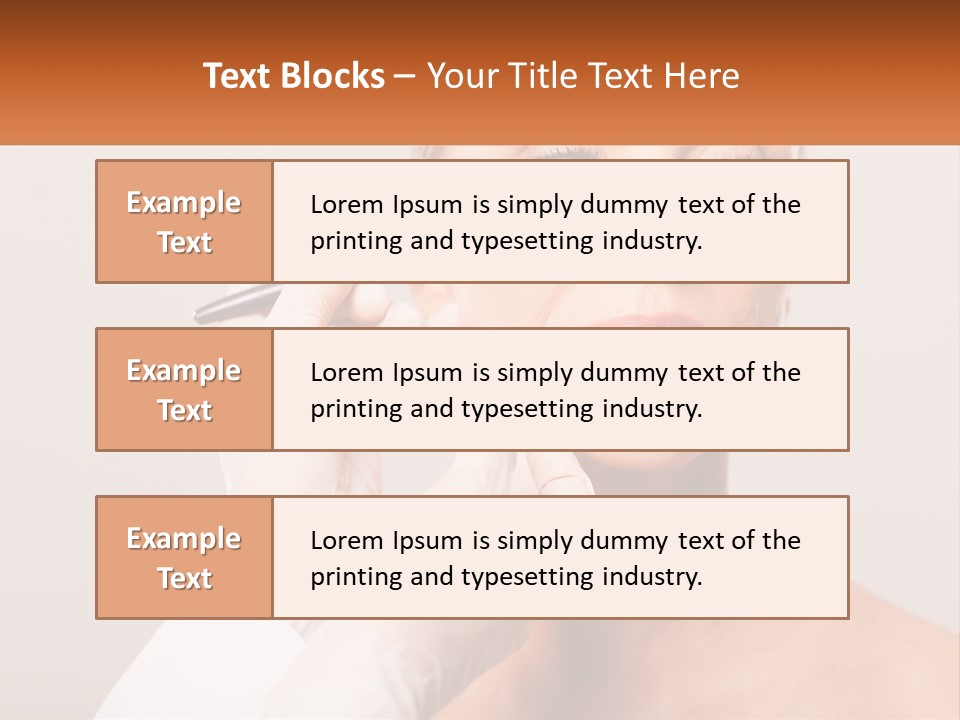 A Woman Getting Her Eyebrows Done By A Professional Makeup Artist PowerPoint Template